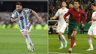 Lionel Messi dan Cristiano Ronaldo mencetak gol untuk mencapai landmark bersejarah