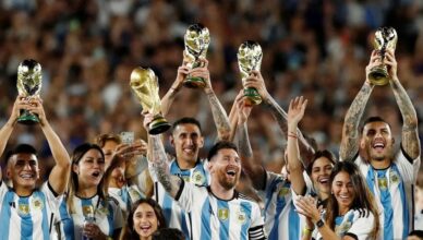 Lionel Messi jadi fokus perhatian dalam curah keceriaan organik Argentina