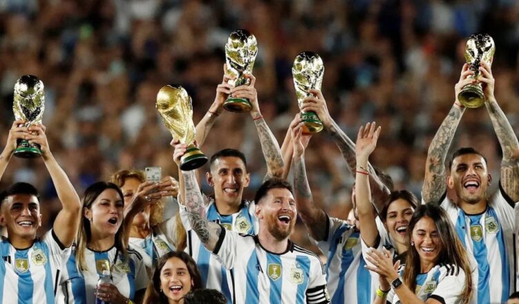 Lionel Messi jadi fokus perhatian dalam curah keceriaan organik Argentina