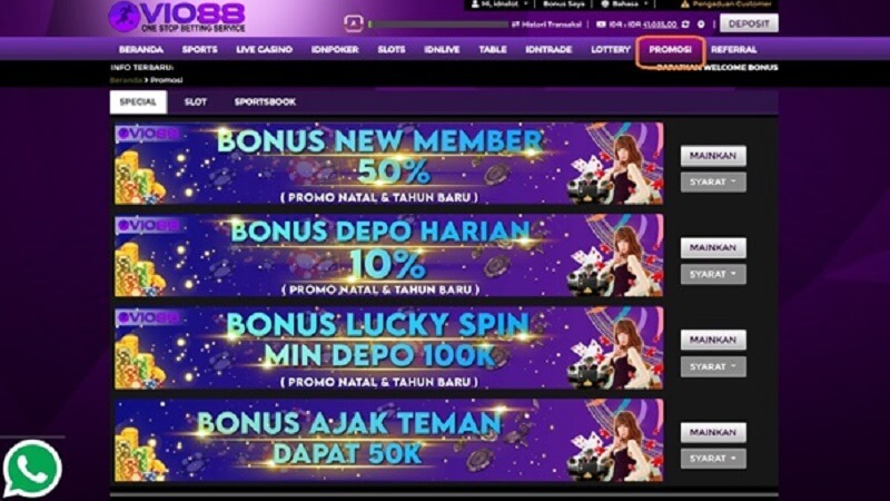 Promosi dan Bonus
