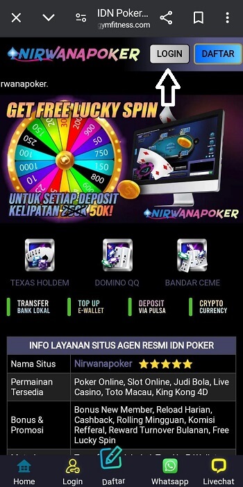 Masuk ke Akun Nirwanapoker Anda