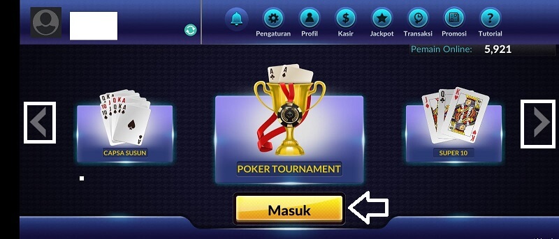 Cari opsi Poker Turnamen