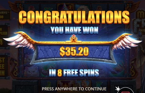 Animasi Pembayaran Kemenangan Might of Freya Megaways