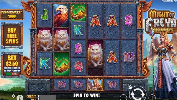 Permainan Dasar dalam Might of Freya Megaways