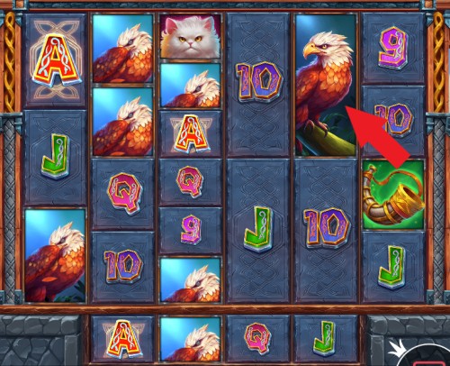 Simbol Elang Slot Might of Freya Megaways