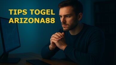 seorang pria bermain togel